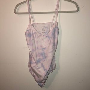 Cotton candy tie-dye bodysuit